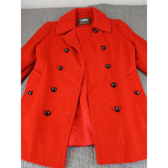 Mackintosh Jackets & Blazers - Mackintosh Size 6 Red Wool Authentic Peacoat Coat Jacket Union Made in USA